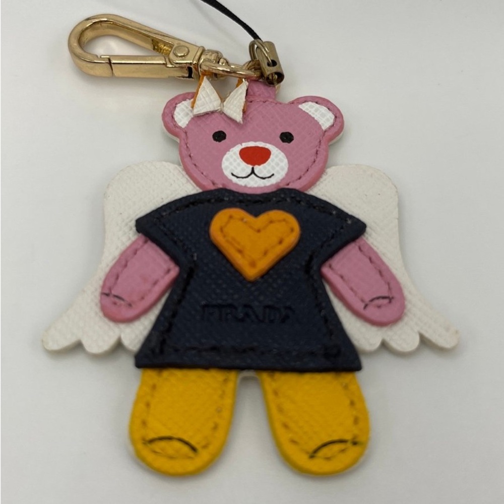 Prada Pink and Yellow Angel Bear Charm